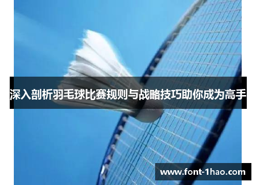 深入剖析羽毛球比赛规则与战略技巧助你成为高手
