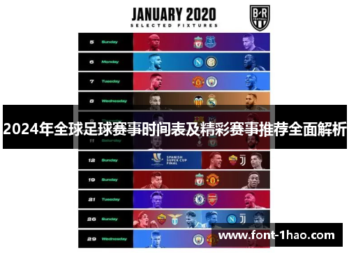 2024年全球足球赛事时间表及精彩赛事推荐全面解析